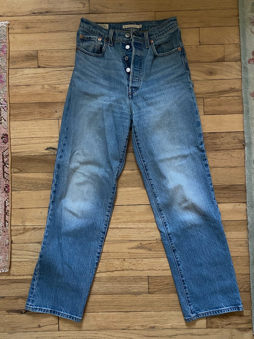 Levi's Ribcage High-Rise Straight Jeans m